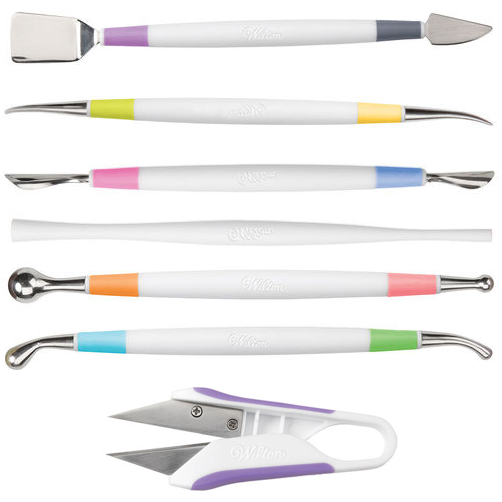 Juego De 8 Estecas Acero Inoxidable Para Fondant Y Pasta Goma