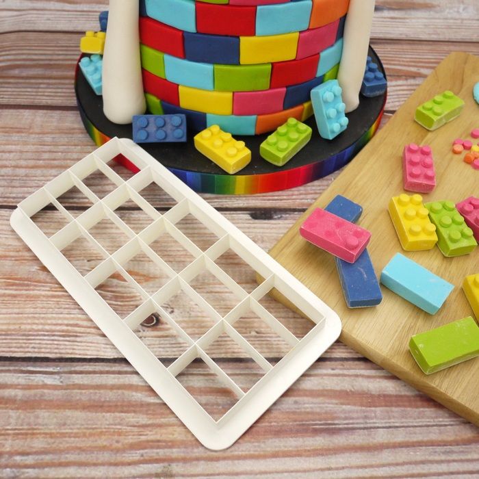 Multi Cortante Geometrico De Forma Ladrillo En Set 3 Tamaños