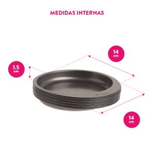 Juego De Moldes Para Torta Redonda 15 Cm - Easy Layers