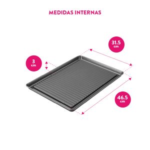 Mega Plancha Para Asar Al Horno 53 X 38 Cm - Perfect Results