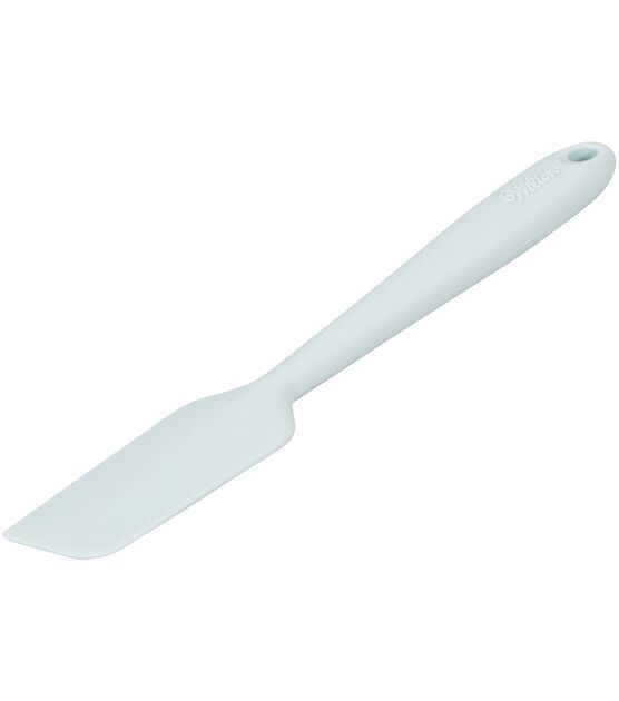 Mini Espátula Para Frascos De Silicona Celeste Pastel Set X 2
