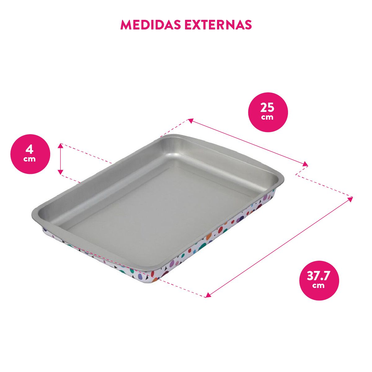 Molde Para Brownie De Acero Estañado 33 X 23 Bake And Bring