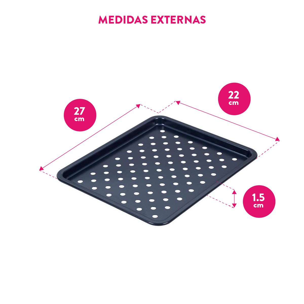 Set X 4 Moldes Antiadherentes Para Hornito Eléctrico - Acabado Diamante