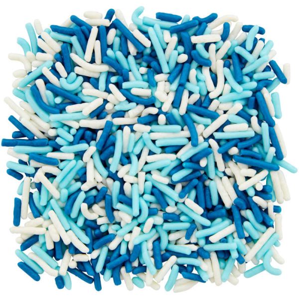 Sprinkles - Jimmies Surtido Azul Celeste Y Blancos 324grs