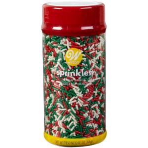 Sprinkles - Jimmies Surtidos Rojos Verdes Y Blancos 314 Grs
