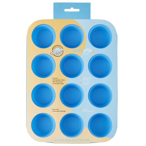 Molde Para Hornear - Mini Cupcakes - 12 Cavidades Easyflex