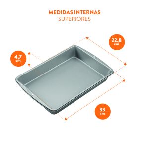 Molde Rectangular Antiadherente Mediano - Recipe Right