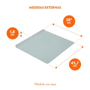 Placa Sin Borde Doble Fondo Aireado Antiadherente Jumbo - Recipe Right