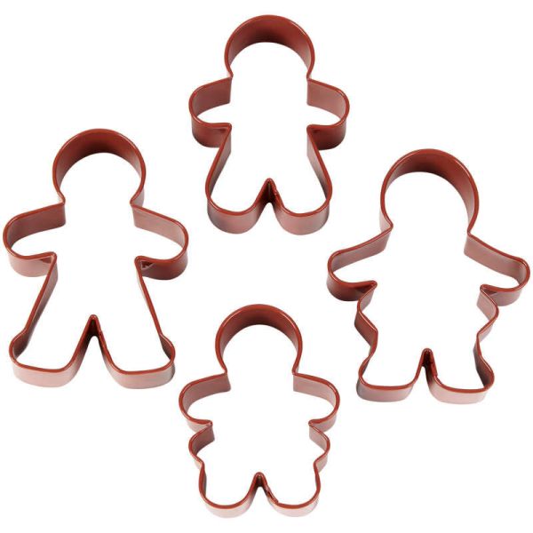 Cortantes De Galletitas - Set X 4 - Familia Jengibre