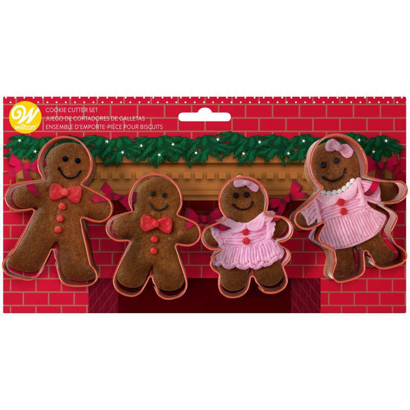 Cortantes De Galletitas - Set X 4 - Familia Jengibre
