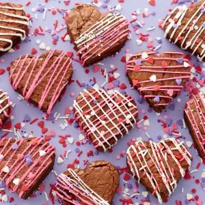 Set X 6 Cortantes - Bordes Lizos Y Rizados - Corazones