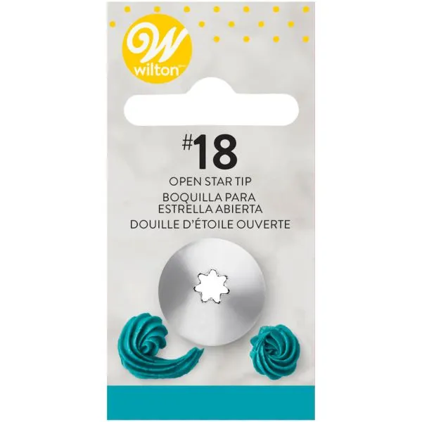 Pico Estrella Abierta Nº 18 En Blister