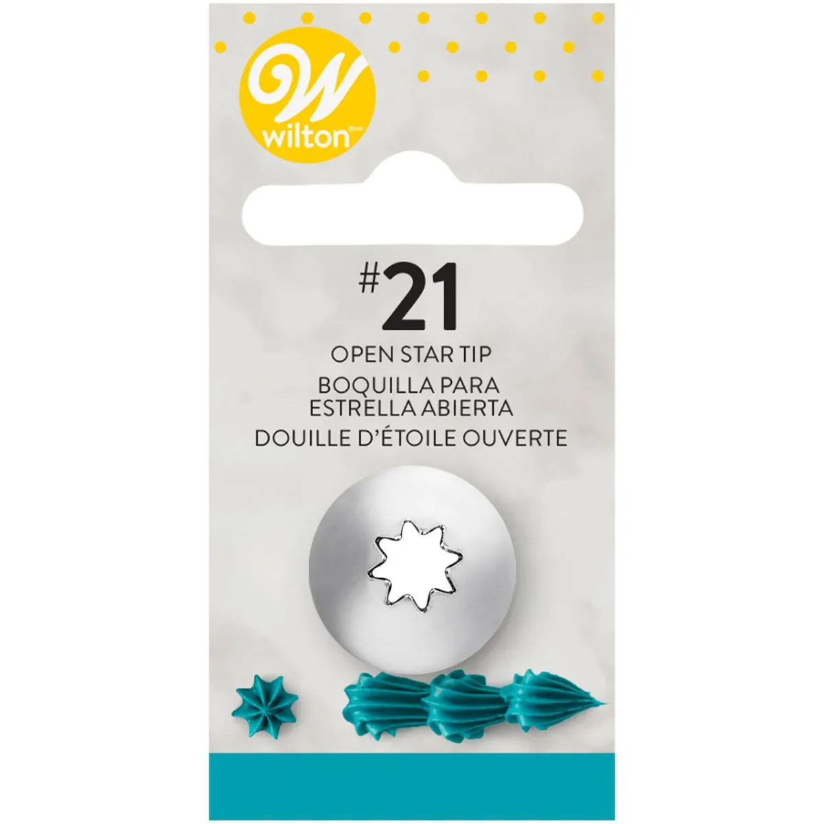 Pico Estrella Abierta Nº 21 En Blister