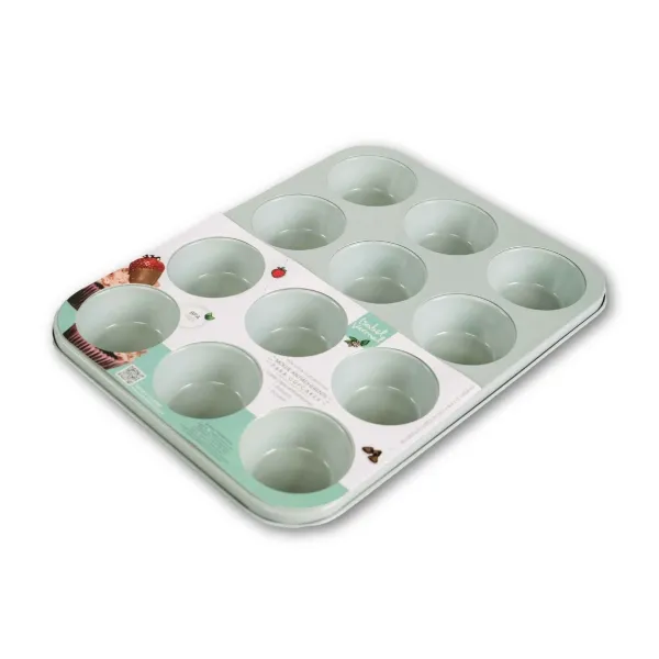 Placa Isa 12 Cupcakes Menta