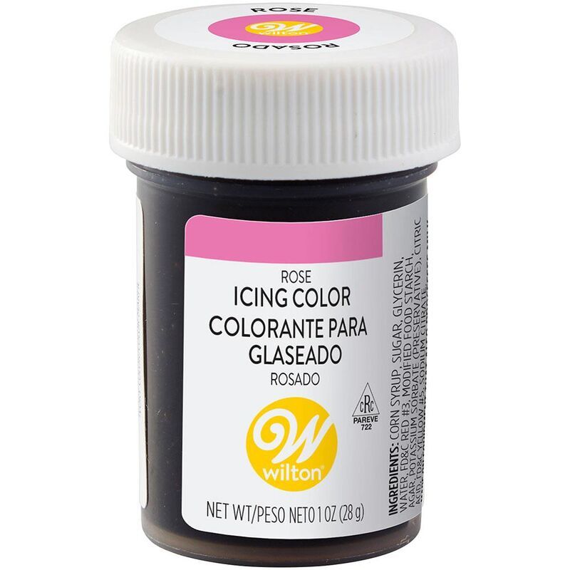 Gel colorante alimentario 20 g Rosa oscuro + tubo de glaseado negro