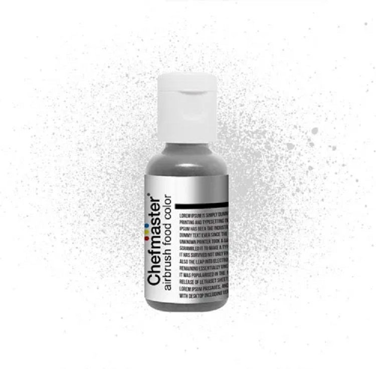 Colorante Para Aerografo Plateado Metálico 18 Gr.