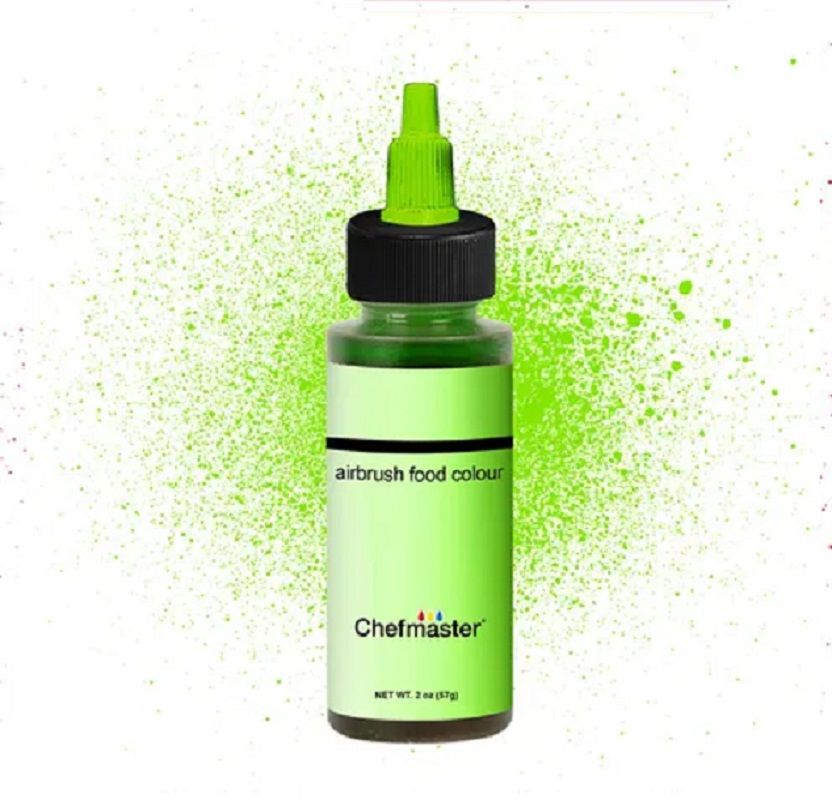 Colorante para aerografo Verde Neón Brillante 57 gr. - Original &  Profesional - Distribuidor Oficial Wilton en Argentina