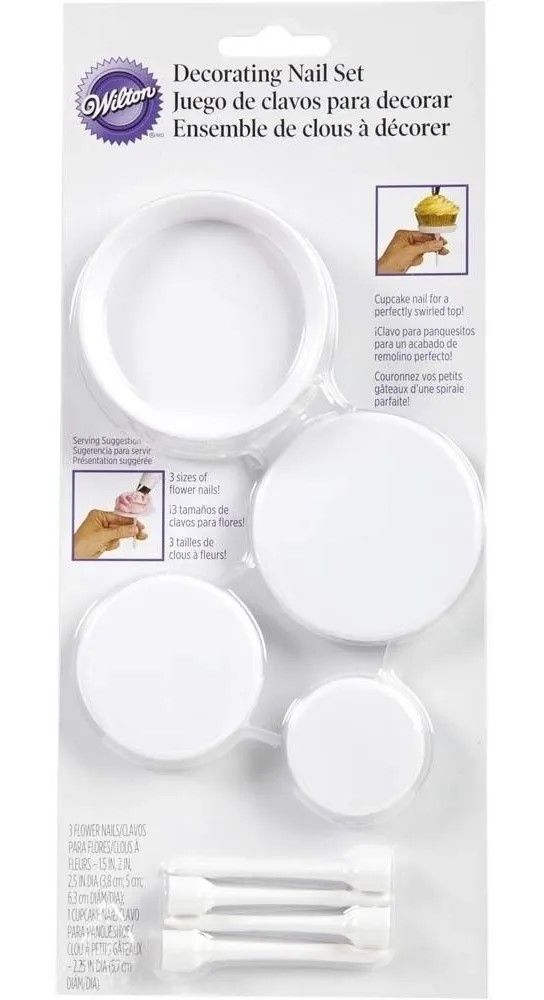 Juego 4 Clavos De Plástico P/decorar - Incluye Clavos Para Flores