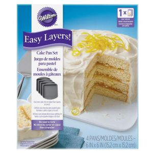 Juego De Moldes Para Torta Cuadrada Easy Layers