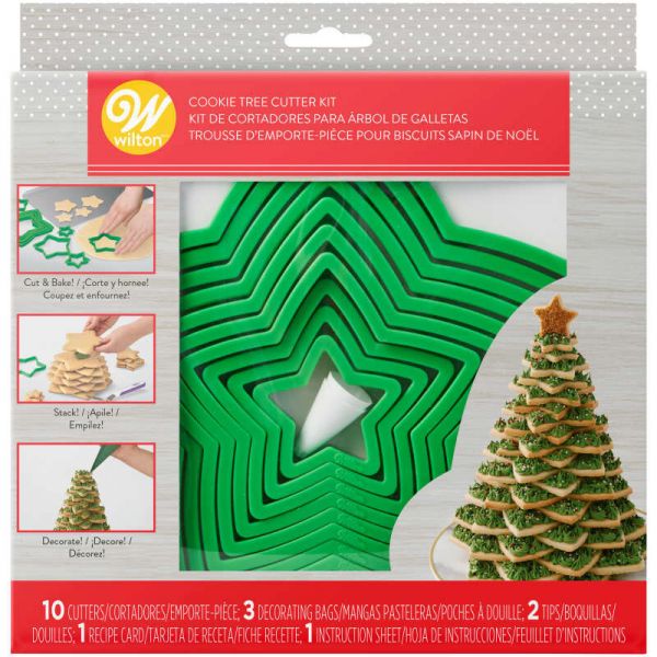 Kit De Cortantes Para Galletitas - árbol Navideño