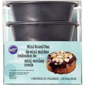 Mini Moldes Para Tortas Redondas Set X 4 - Perfect Results