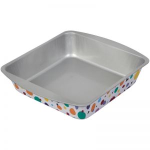 Molde Acero Estañado Cuadrado Para Torta 20 Cm  Bake And Bring