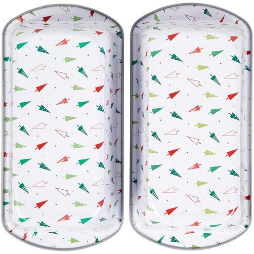 Molde De Acero Estañado Para Budín Mediano 21 X 11 Cm -set X 2 - Bake And Bring