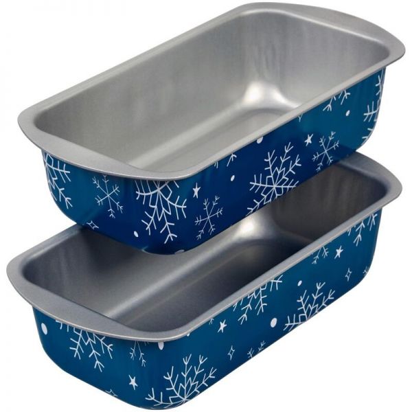 Molde Para Budín Mediano De Acero Estañado 21 X 11 Cm - Set X 2 - Bake And Bring