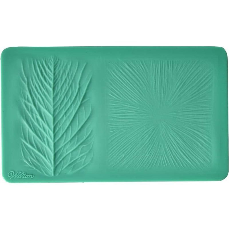 Molde Para Fondant Y Pasta De Goma Texturador De Flores Y Hojas Set X 2