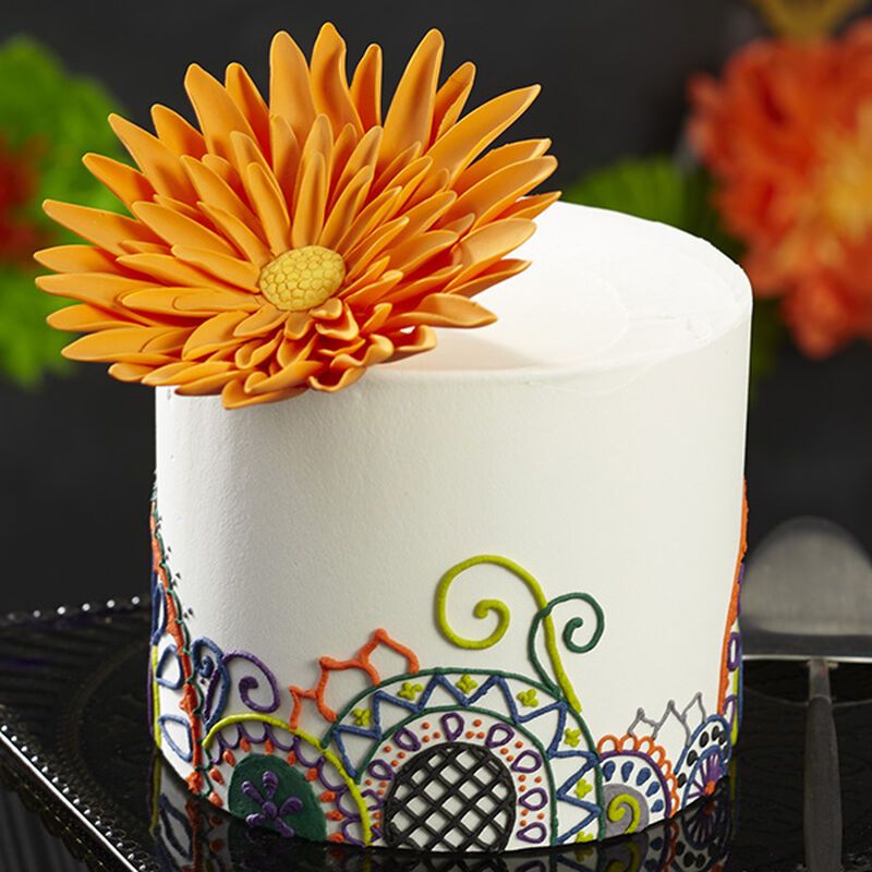 Molde Para Fondant Y Pasta De Goma Texturador De Flores Y Hojas Set X 2