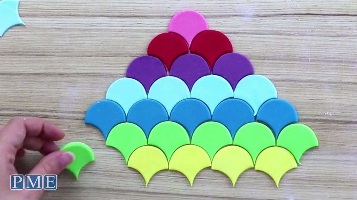 Multi Cortante Geometrico De Forma Escamas De Sirena En Set 3 Tamaños