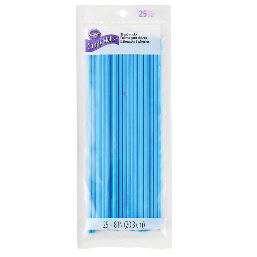 Palitos De Papel Macizos Color Azul