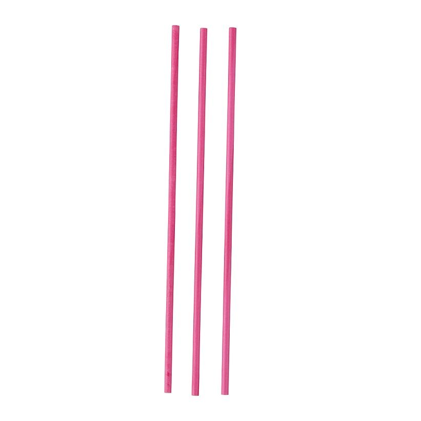 Palitos De Papel Macizos Color Rosa