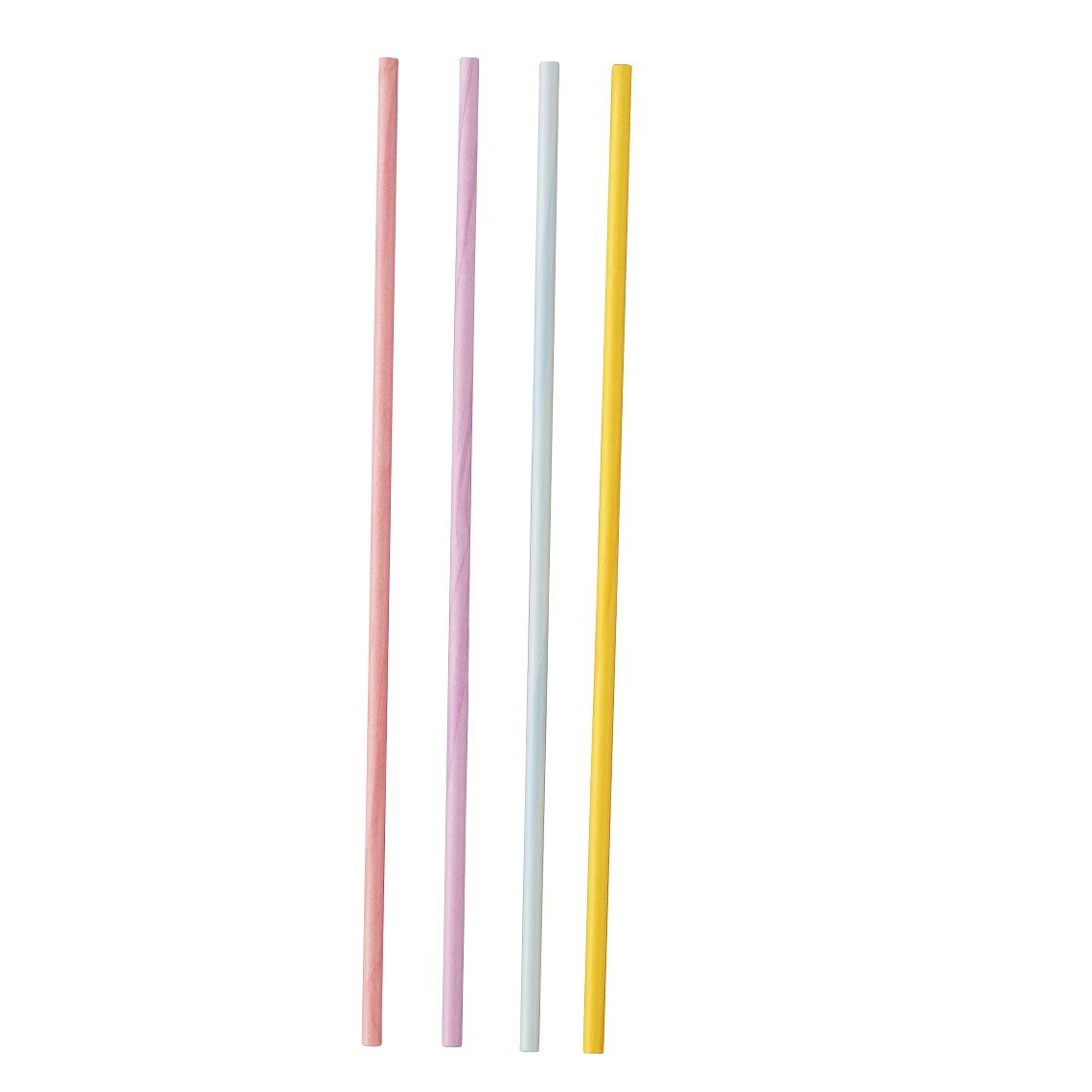 Palitos De Papel Macizos Multiples Colores Pastel