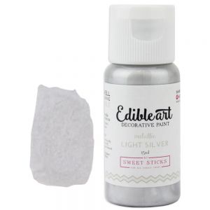 Pintura Comestible Gris Light Metálico (light Silver)