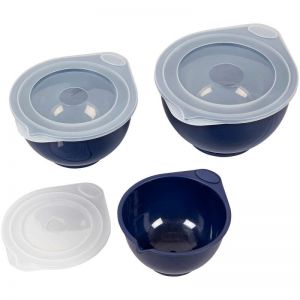 Set De 3 Bowls Con Tapa