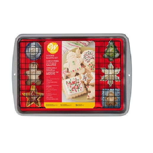 Set De Placa Con Rejilla Y Cortantes Para Galletitas