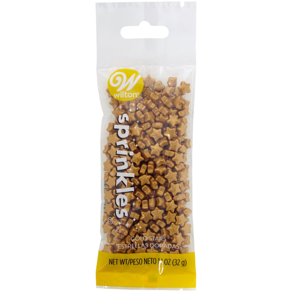 Purpurina Comestible Wilton, Estrellas Doradas