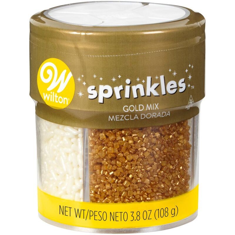 Sprinkles Flechas Doradas X 56 G - Wilton Pascuas Gold Arrows Confite Forma  - Cotillón Arco Iris