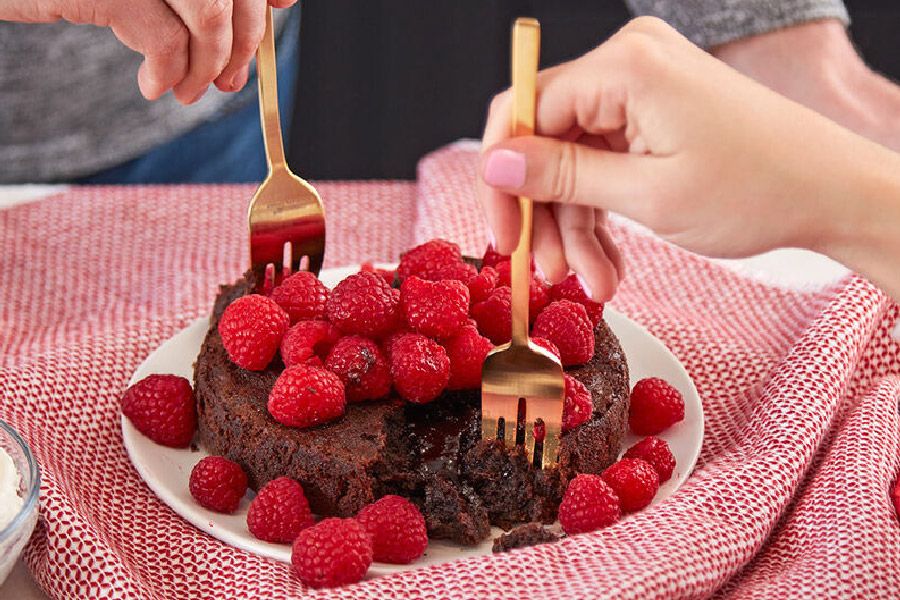 Torta Volcán De Chocolate Para Dos