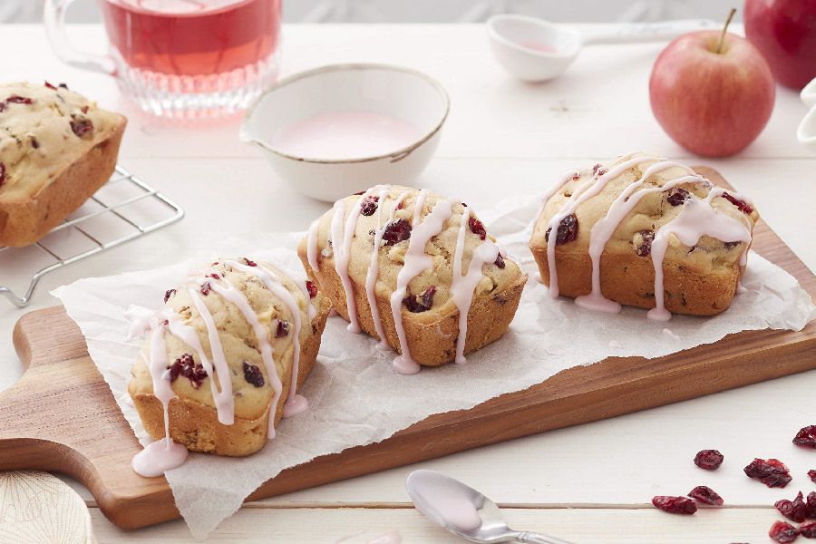 Mini Budines De Manzana Y Arándanos