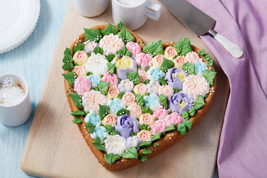 Cookie floral gigante